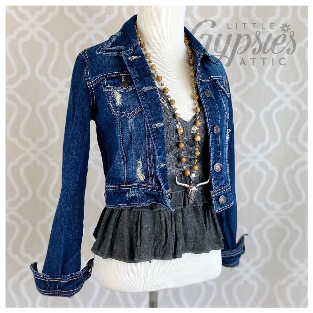 POL Sweet Burnout Flirty Lace Top - Picture 3 of 14